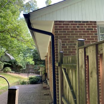 Roof Fanatics - Closeup of new gutters - Roofing Near Me - Fairfax, Virginia Roof Fanatics - Closeup of new gutters - Roofing Near Me - Fairfax, Virginia