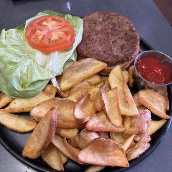The Front Yard - Impossible Burger with Fries - Beer Gardens Near Me - Las Vegas, Nevada The Front Yard - Impossible Burger with Fries - Beer Gardens Near Me - Las Vegas, Nevada
