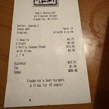Wag's Restaurant - Also best prices it's amazing . Thank u I'll be back - Burgers Near Me - Frederick, Maryland Wag's Restaurant - Also best prices it's amazing . Thank u I'll be back - Burgers Near Me - Frederick, Maryland
