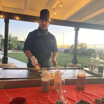 Hibachi Catering - Chef Brandon at work - Caterers Near Me Hibachi Catering - Chef Brandon at work - Caterers Near Me