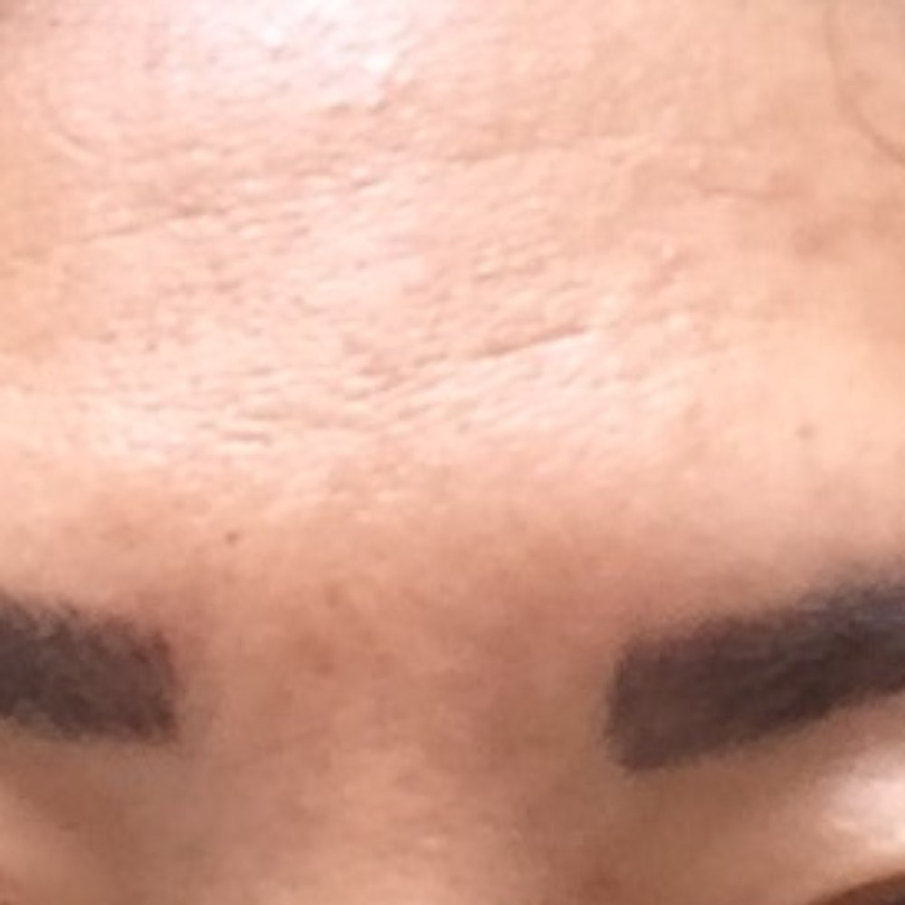 Kathy's work of art on my eyebrows. Kathy's work of art on my eyebrows.