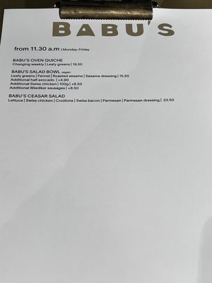 Menu photo 4 Babu's Bakery & Coffeehouse Zürich, ZH Menu photo 4 Babu's Bakery & Coffeehouse Zürich, ZH