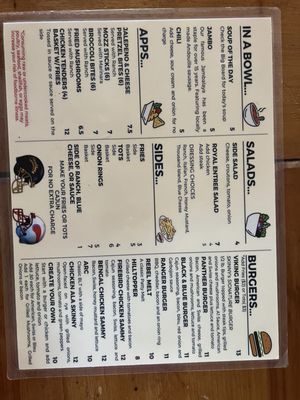 Menu photo 2 Skinny's Bar and Grill Euclid, OH Menu photo 2 Skinny's Bar and Grill Euclid, OH