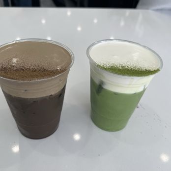 DAMO - Hojicha latte and Matcha latte - Coffee & Tea Near Me - Los Angeles, California DAMO - Hojicha latte and Matcha latte - Coffee & Tea Near Me - Los Angeles, California