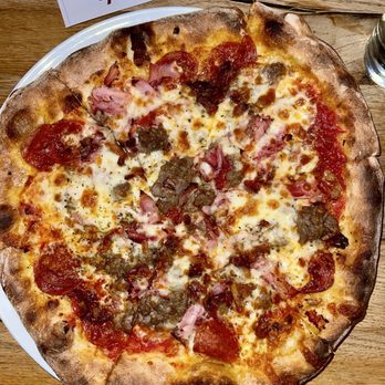 Ruddy Duck Brewery & Grill - Feb. 2025 | $18.75 - Mucho Meat: 3 cheese blend, ham, bacon, pepperoni, & sausage. Crust was perfect - New American Near Me - Solomons, Maryland Ruddy Duck Brewery & Grill - Feb. 2025 | $18.75 - Mucho Meat: 3 cheese blend, ham, bacon, pepperoni, & sausage. Crust was perfect - New American Near Me - Solomons, Maryland