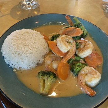 Khao Thai Cuisine - Panang curry (shrimp, broccoli, carrots) - Thai Near Me - Arden, North Carolina Khao Thai Cuisine - Panang curry (shrimp, broccoli, carrots) - Thai Near Me - Arden, North Carolina