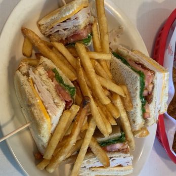 Friendly's - Center Court Turkey Club Sandwich - American Near Me - Queensbury, New York Friendly's - Center Court Turkey Club Sandwich - American Near Me - Queensbury, New York