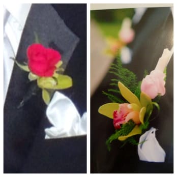 J. Kitching Floral Designs - On the left is what my groomsmen wore, on the right is what I was promised. - Florists Near Me - Orland Park, Illinois J. Kitching Floral Designs - On the left is what my groomsmen wore, on the right is what I was promised. - Florists Near Me - Orland Park, Illinois