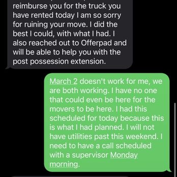 Bellhop Moving - texts - Self Storage Near Me - Houston, Texas