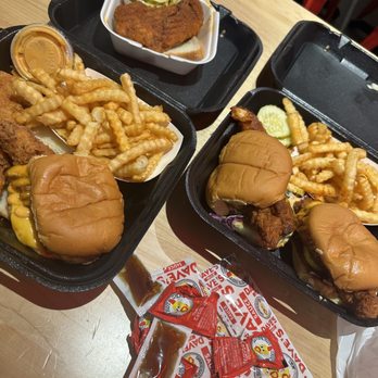 Dave's Hot Chicken - Hot box daves # 3 2 sliders with fries Hot box Dave's #4 1 Slider with Fries - Chicken Shop Near Me - Oceanside, California Dave's Hot Chicken - Hot box daves # 3 2 sliders with fries Hot box Dave's #4 1 Slider with Fries - Chicken Shop Near Me - Oceanside, California
