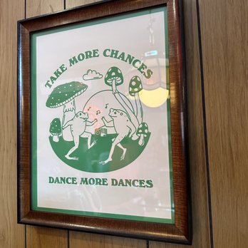 Sauced on Paseo - a sign for the more chances dance more dances - Pizza Near Me - Oklahoma City, Oklahoma