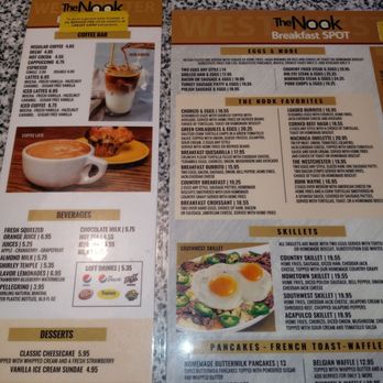 The Nook Breakfast Spot - Menu - Breakfast & Brunch Near Me - Los Angeles, California The Nook Breakfast Spot - Menu - Breakfast & Brunch Near Me - Los Angeles, California