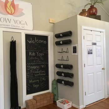 Glow Yoga - I love this little welcoming board! - Yoga Near Me - Clayton, North Carolina