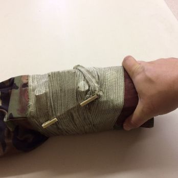 Tactical Medics Group - Example of a properly stuffed and bandaged wound. - Educational Services Near Me - Angleton, Texas Tactical Medics Group - Example of a properly stuffed and bandaged wound. - Educational Services Near Me - Angleton, Texas