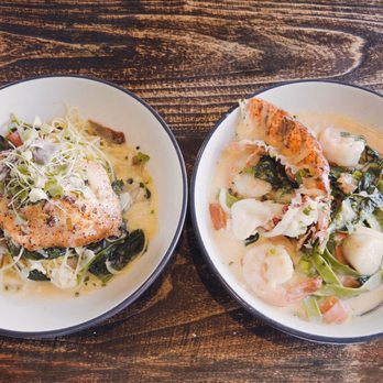 The Fish Hopper - Crab crusted salmon and ultimate seafood pasta - Seafood Near Me - Monterey, California The Fish Hopper - Crab crusted salmon and ultimate seafood pasta - Seafood Near Me - Monterey, California