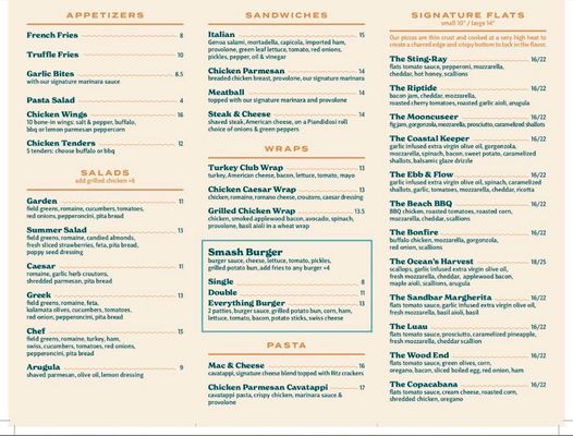 Menu photo 2 Cape Flats  Yarmouth Port, MA