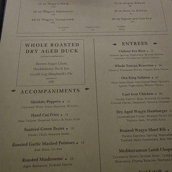 Tabernacle Steakhouse - Menu - Steakhouses Near Me - New York, New York Tabernacle Steakhouse - Menu - Steakhouses Near Me - New York, New York