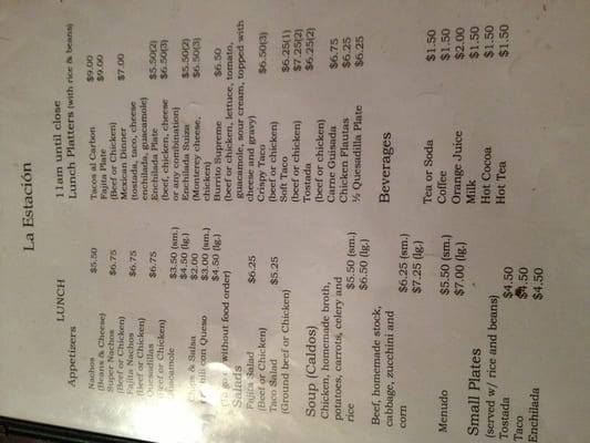 Menu photo 8 La Estacion Galveston, TX Menu photo 8 La Estacion Galveston, TX