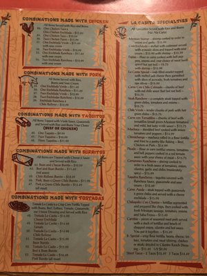 Menu photo 2 La Casita Mexican Restaurant Springville, UT Menu photo 2 La Casita Mexican Restaurant Springville, UT