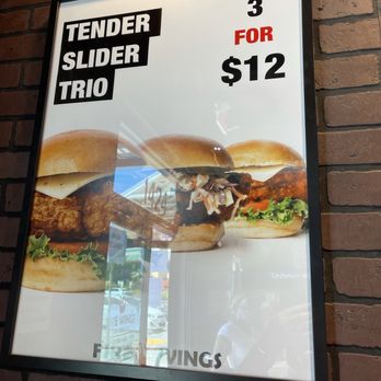Fire Wings Pinole - Slider menu at Fire Wings in the Pinole Gateway Shopping Center in Pinole. - Chicken Wings Near Me - Pinole, California