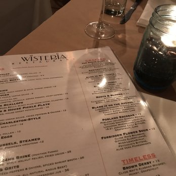 Wisteria - Menu - New American Near Me - Atlanta, Georgia Wisteria - Menu - New American Near Me - Atlanta, Georgia