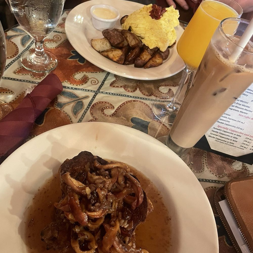 Brioche French Toast A la CAV and Eggs Supreme