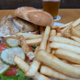 The grilled halibut sandwich was the bomb. Actually one of the better fish sandwiches I've tasted anywhere, period. The grilled halibut sandwich was the bomb. Actually one of the better fish sandwiches I've tasted anywhere, period.