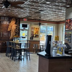 Golden Chick - Interior of restaurant .