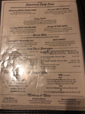 Menu photo 6 Cracker Barrel Old Country Store Ocala, FL
