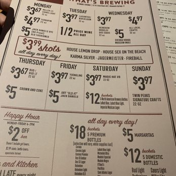 Twin Peaks - Drinks menu - Sports Bars Near Me - Altamonte Springs, Florida Twin Peaks - Drinks menu - Sports Bars Near Me - Altamonte Springs, Florida