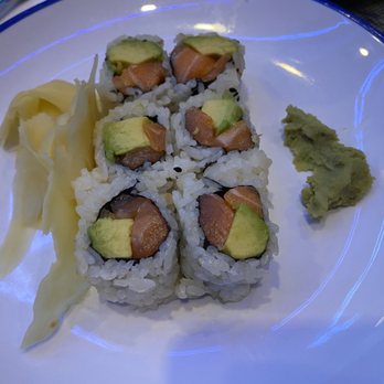 Deep Blue Sushi - Salmon avocado roll - Sushi Bars Near Me - Jamaica, New York Deep Blue Sushi - Salmon avocado roll - Sushi Bars Near Me - Jamaica, New York