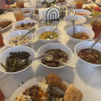 Mrs Wilkes' Dining Room - My plate and a good portion of the sides that were offered. - Southern Near Me - Savannah, Georgia Mrs Wilkes' Dining Room - My plate and a good portion of the sides that were offered. - Southern Near Me - Savannah, Georgia