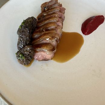 Olive & Rose - Duck breast with morels - French Near Me - Long Beach, California Olive & Rose - Duck breast with morels - French Near Me - Long Beach, California