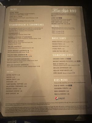 Menu photo 2 Great American Steakhouse El Paso, TX Menu photo 2 Great American Steakhouse El Paso, TX