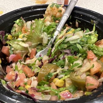 Burrito Loco Mexican Grill - Shrimp salad. Not as much lettuce as expected but my girl didnt choose lettuce as a topping. Ha. She said the hot salsa was spicy! - Mexican Near Me - Hampton, New Hampshire Burrito Loco Mexican Grill - Shrimp salad. Not as much lettuce as expected but my girl didnt choose lettuce as a topping. Ha. She said the hot salsa was spicy! - Mexican Near Me - Hampton, New Hampshire
