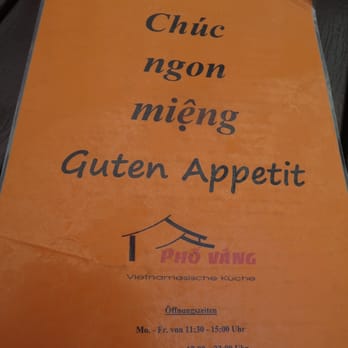 Pho Vang - The business hours. - Vietnamese Near Me - Kassel, HE