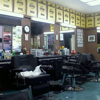 Chicos Barber Shop - LAKERS PENNANTS - Barbers Near Me - El Monte, California