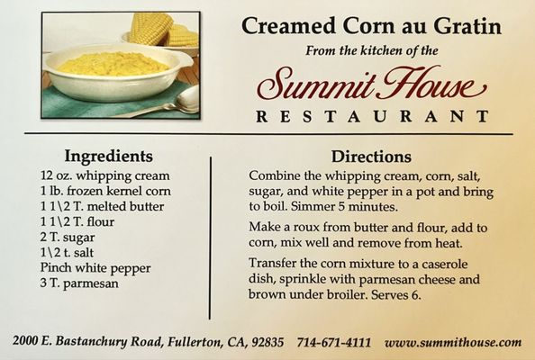 Menu photo 7 Summit House Fullerton, CA
