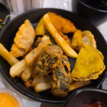 Lee Gimbap - Fried platter - Korean Near Me - Fairfax, Virginia