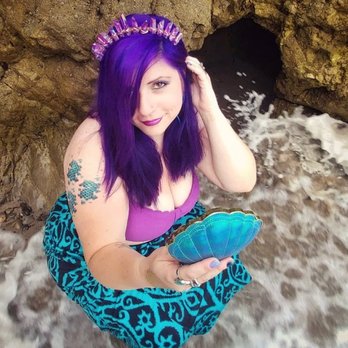 Sirens - Did a mermaid photoshoot to fully embody my new look! - Hair Salons Near Me - Los Angeles, California