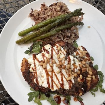 Local Flavor Cafe - Saverio (chicken with olive tapenade, goat cheese and balsamic reduction! - New American Near Me - Eureka Springs, Arkansas Local Flavor Cafe - Saverio (chicken with olive tapenade, goat cheese and balsamic reduction! - New American Near Me - Eureka Springs, Arkansas