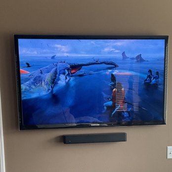 David AV Installations, LLC - 55" with sound bar - TV Mounting Near Me - Lancaster, California