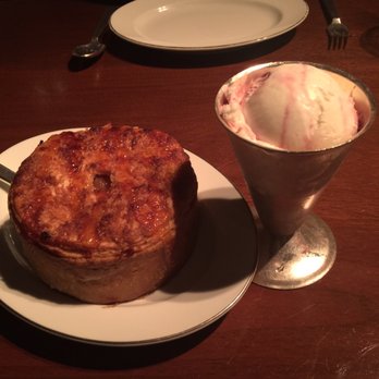 Blue Duck Tavern - Apple pie for 2 a la mode with cherry blossom ice cream - New American Near Me - Washington, DC, District of Columbia