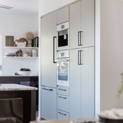 Scarlett Fiona Reed - Farrow and Ball colors in custom kitchen by Scarlett Fiona Reed