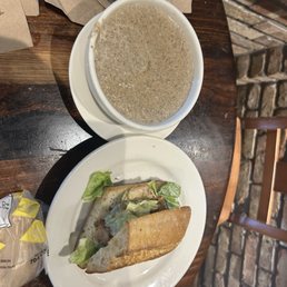 Cream of Mushroom Soupe Chicken Caesar Sandwich Cream of Mushroom Soupe Chicken Caesar Sandwich