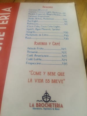 Menu photo 1 La Brocheteria Zapopan, JAL
