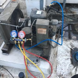 Diagnosing a seal system issue on a commercial walk in refrigerator.