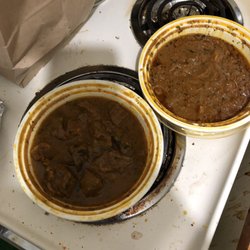 Lamb curry top, Beef curry bottom
