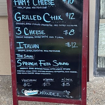 Squatchsami - The non-truck tsami menu at their location inside Salishan - Fish & Chips Near Me - Lincoln City, Oregon