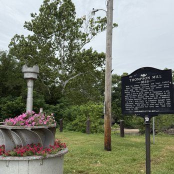 Thompson Mill - Mill wheel and marker - Landmarks & Historical Buildings Near Me